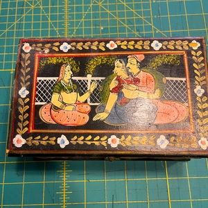 Wooden Indian jewelry box